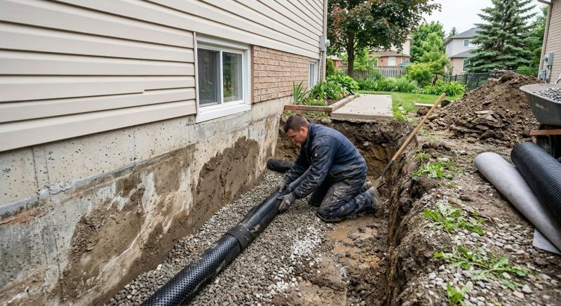 Weeping Tile Repair in Framingham, MA