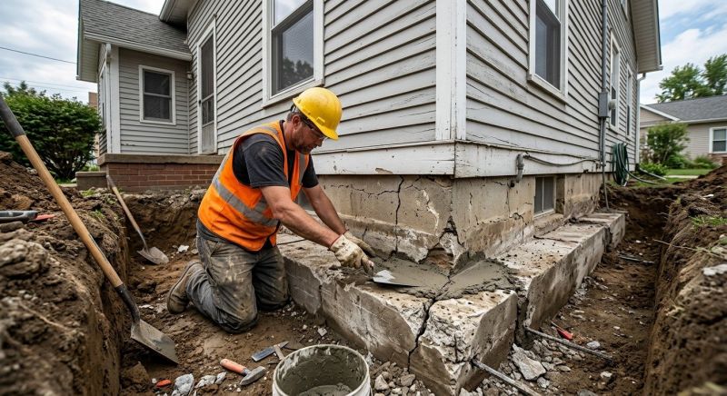 Cracked Foundation Repair in Columbus, OH