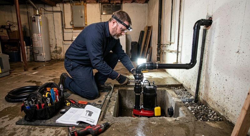 Drainage Pump Installation in Warwick, RI