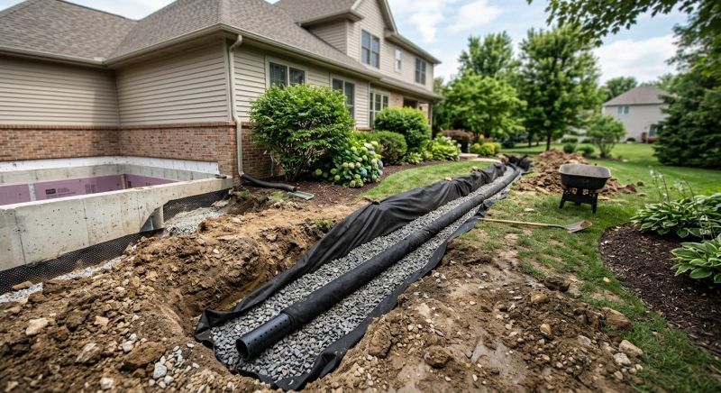 Exterior Drainage Installation in Tuscaloosa, AL