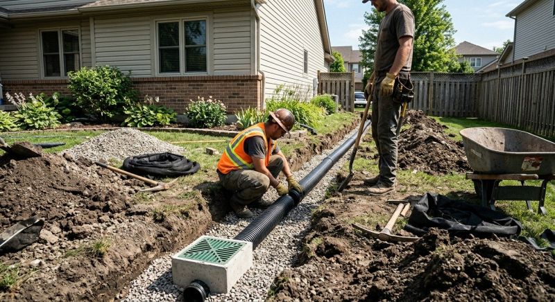 Garden Drainage Installation in Birmingham, AL