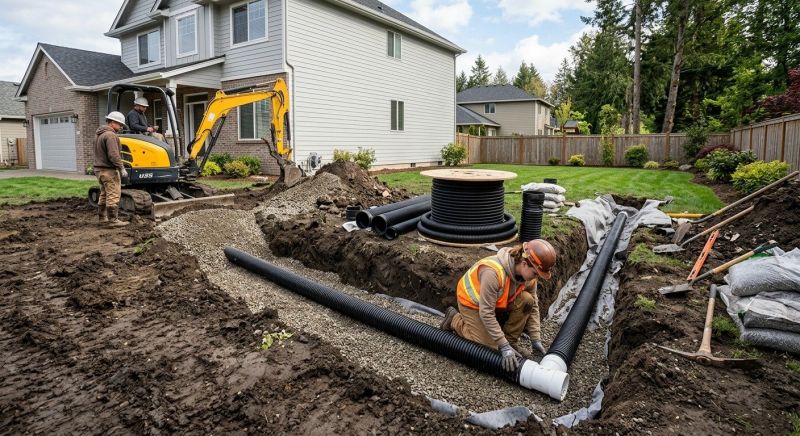 Sidewalk Drainage Installation in Birmingham, AL
