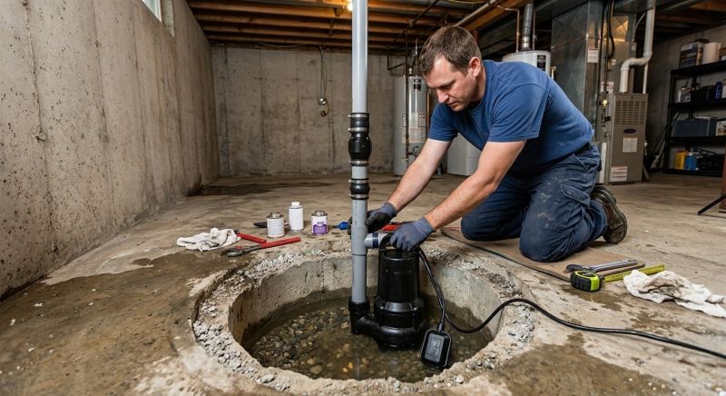 Sump Pump Plumbing in West Des Moines, IA